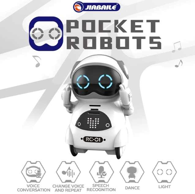 Pocket RC Robotik für Kinder Sprechender Interaktiver Dialog Sprach­erkennungs­roboter Spielzeug Erzählt Geschichten
