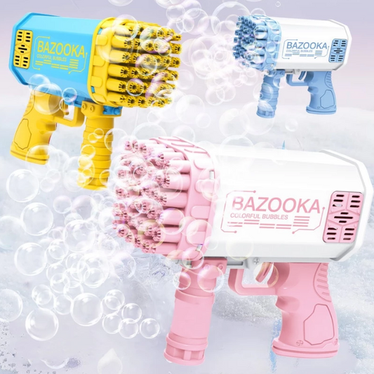 Bazooka Bubble Gun Flash Light Automatic Bubble Gun Blower Outdoor Toys Soap Blowing