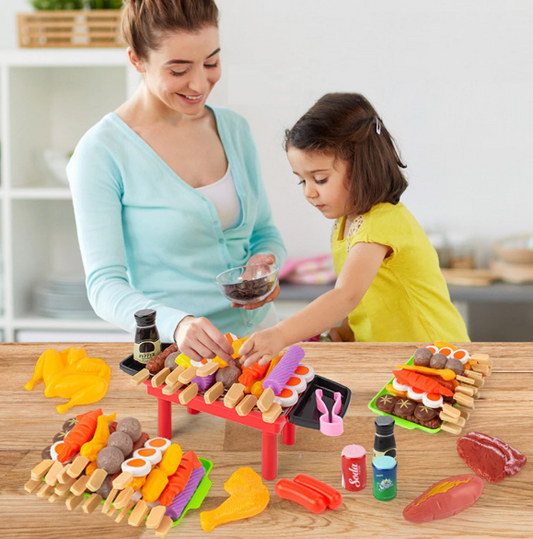 Educational Kitchen Toy Simulation Food Cookware Toy Kitchen Accessories Bbq Toy Kitchen Set