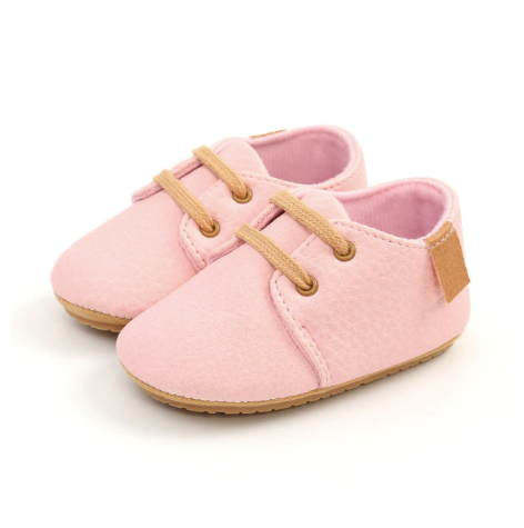 Baby-Erste-Laufschuhe Leder Retro-Stil Für Kleinkinder Mokassins Rutschfeste Sohle