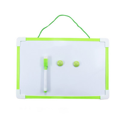 Dubbelzijdig whiteboard kantoor school droog uitwisbaar schrijf magnetisch whiteboard bord pen magneet knoppen