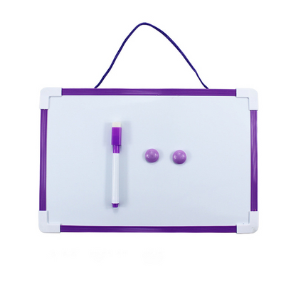 Dubbelzijdig whiteboard kantoor school droog uitwisbaar schrijf magnetisch whiteboard bord pen magneet knoppen