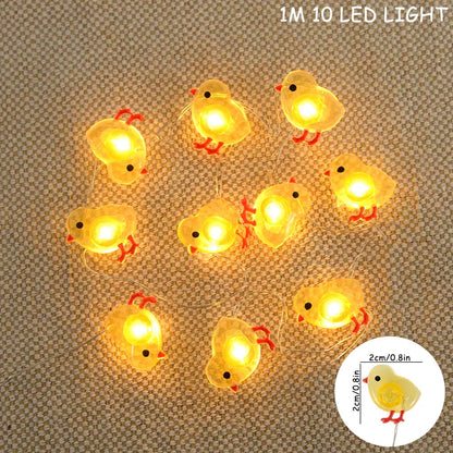 Paashaas en wortel LED-slingerverlichting