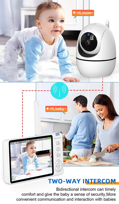 5.0-Inch Draadloze Video Baby Monitor – ABM501