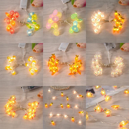 Paashaas en wortel LED-slingerverlichting