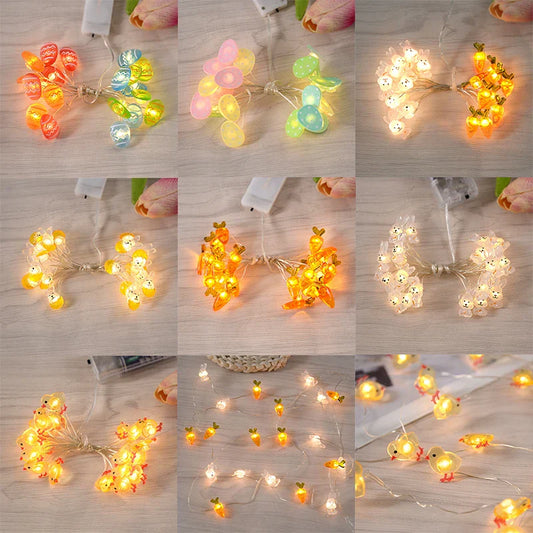 Paashaas en wortel LED-slingerverlichting