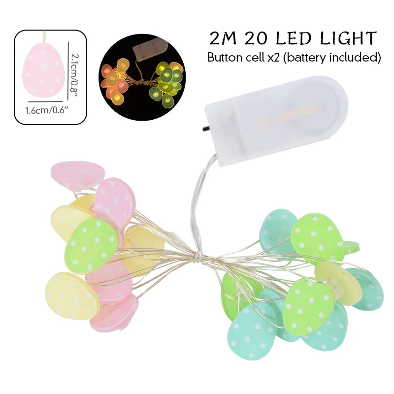 Paashaas en wortel LED-slingerverlichting