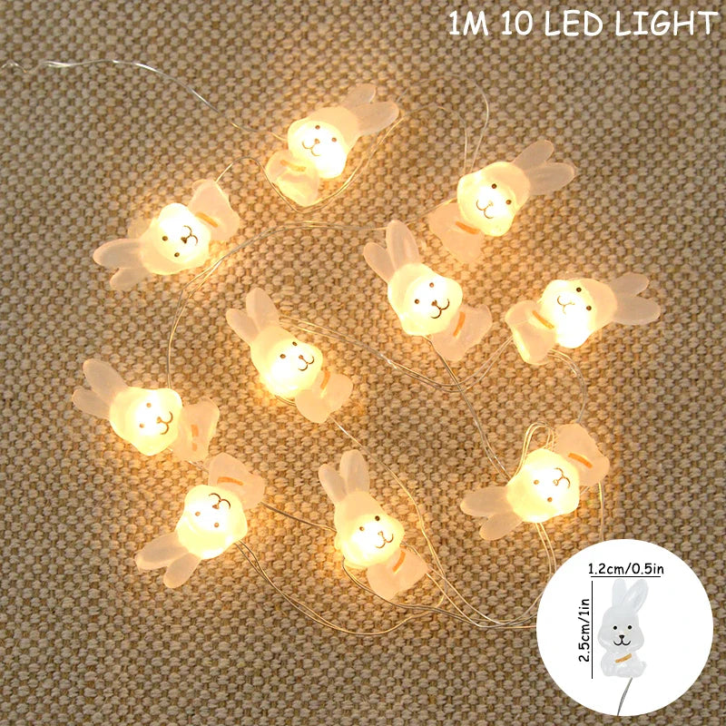 Paashaas en wortel LED-slingerverlichting