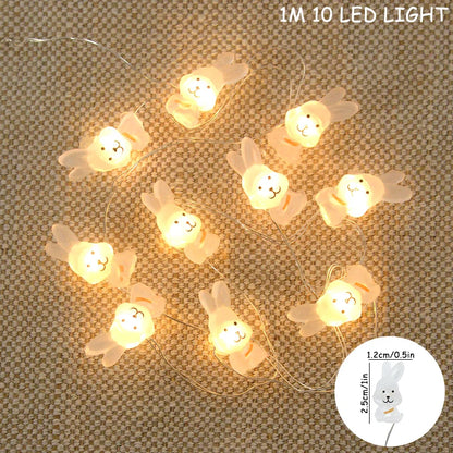 Paashaas en wortel LED-slingerverlichting