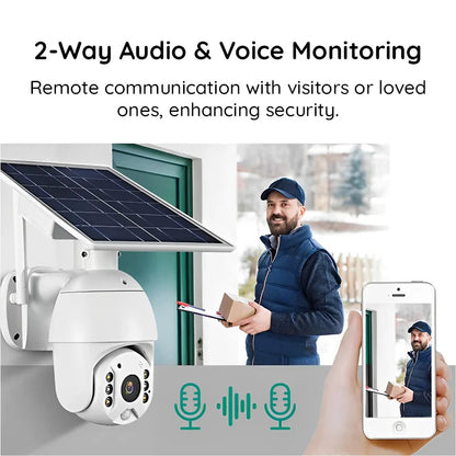 Zonne-energie WiFi Beveiligingscamera