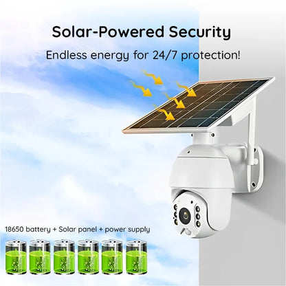Zonne-energie WiFi Beveiligingscamera