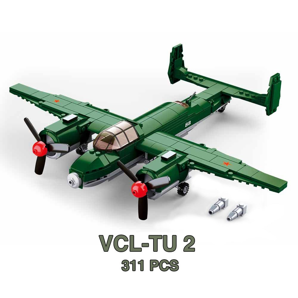 Militärfahrzeuge Flugzeug und Bomber WWII US-Armee Marines Swat Spezialeinheiten Deutscher Soldat Waffen Modell Bauklötze Baustein