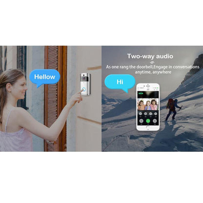 Wireless Doorbell Camera - Doorbell Video Camera - Video Intercom Wifi Doorbell Camera - Smart Video Doorbell Alarm