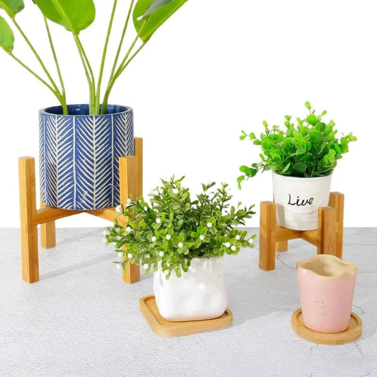 Wooden Plant Pot Trays