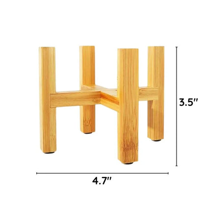 Houten plantenpot trays