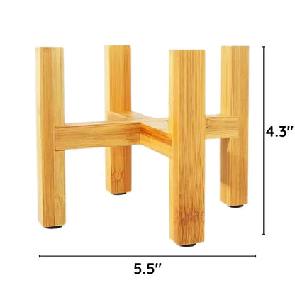Houten plantenpot trays