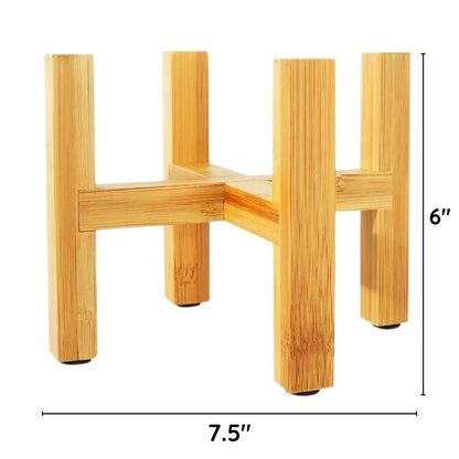 Houten plantenpot trays