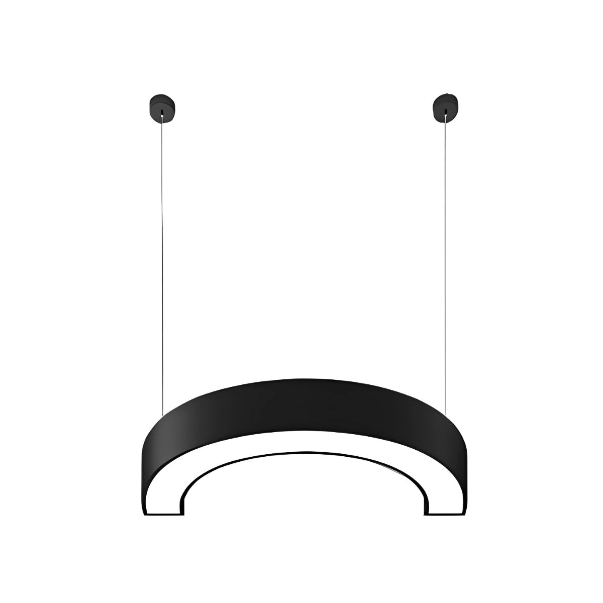 Acryl doe-het-zelf halve cirkel LED industriële metalen kroonluchter interieur hanglamp
