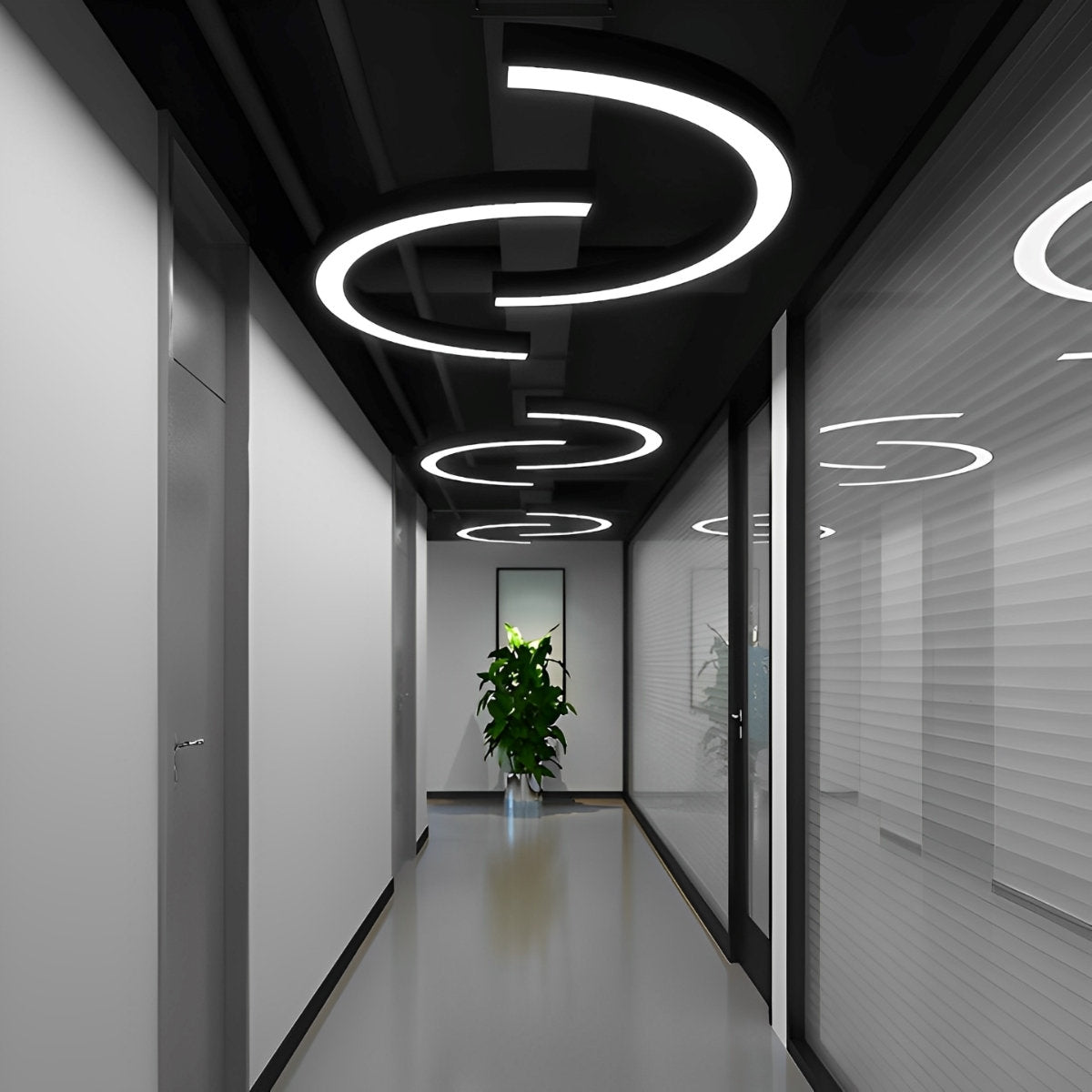 Acryl doe-het-zelf halve cirkel LED industriële metalen kroonluchter interieur hanglamp