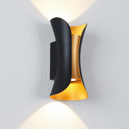 Gebogen LED Op- en Neer Verlichting Waterdicht Aangedreven Buiten LED Licht
