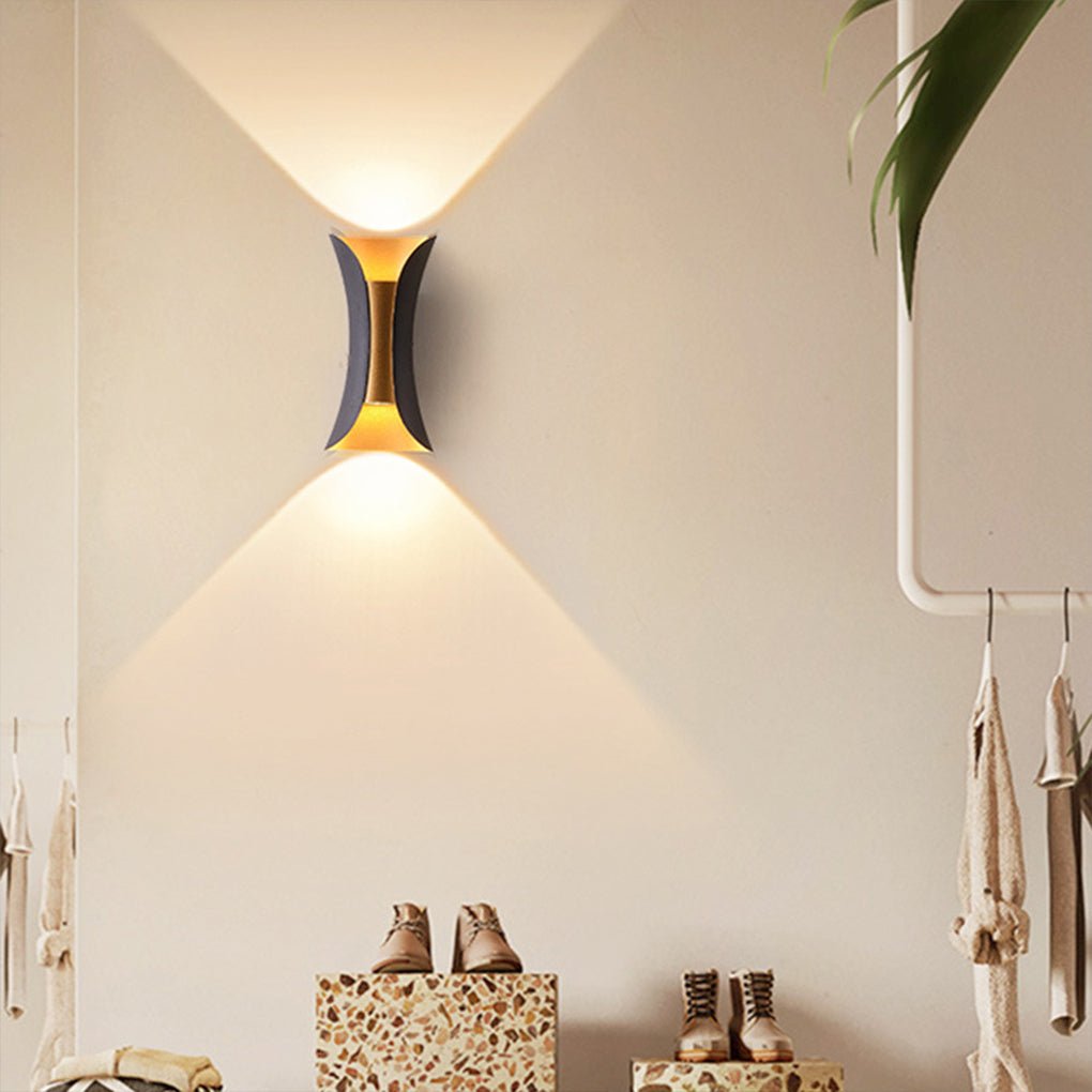 Gebogen LED Op- en Neer Verlichting Waterdicht Aangedreven Buiten LED Licht