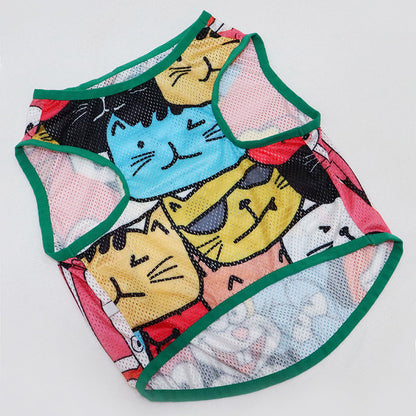 Kattenprint vest