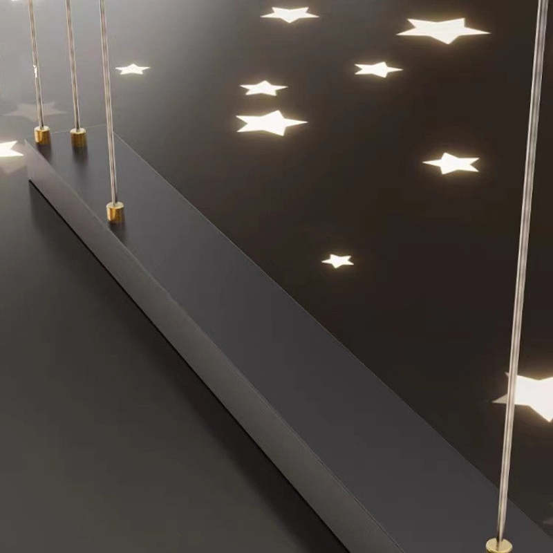 Hedendaagse hanglamp dubbel-C goud/zwart eetkamer