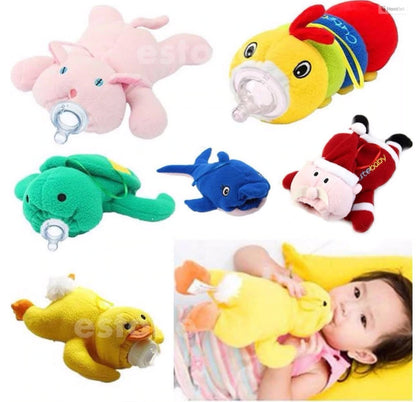 Schattig Dier 2-in-1 Flessenwarmer en Knuffelspeelgoed