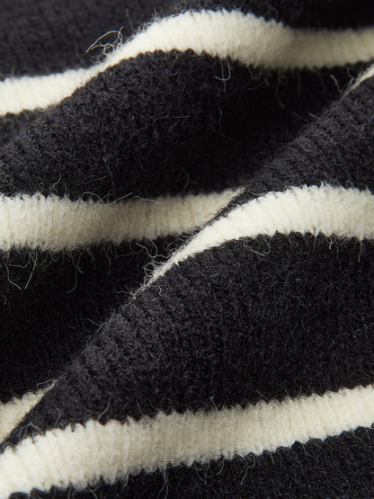 Pulloverweste mit gestreiftem Rücken-Detail