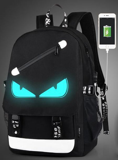 Jongens School Oplaadbare Rugzak Student Lumineuze Animatie Usb Oplaad Wisselverbinding