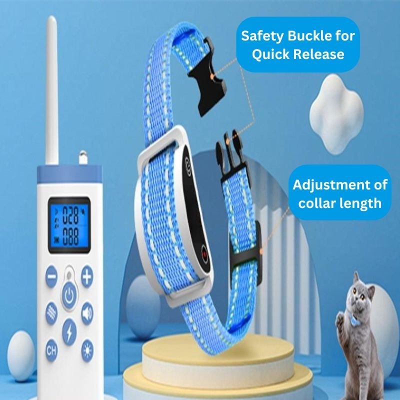 Katten schokhalsband met afstandsbediening voor effectieve miauwcontrole