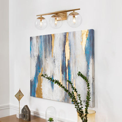 Minimalistische 3-licht gouden dimbare kaptafelverlichting
