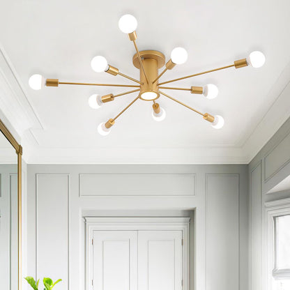 Mid Century Semi Opbouw Sputnik Lamp