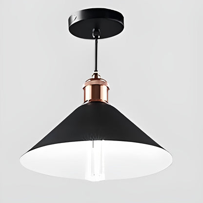 Waterproof Solar Classic Conical Shade LED Pendant Light Hanging Lights