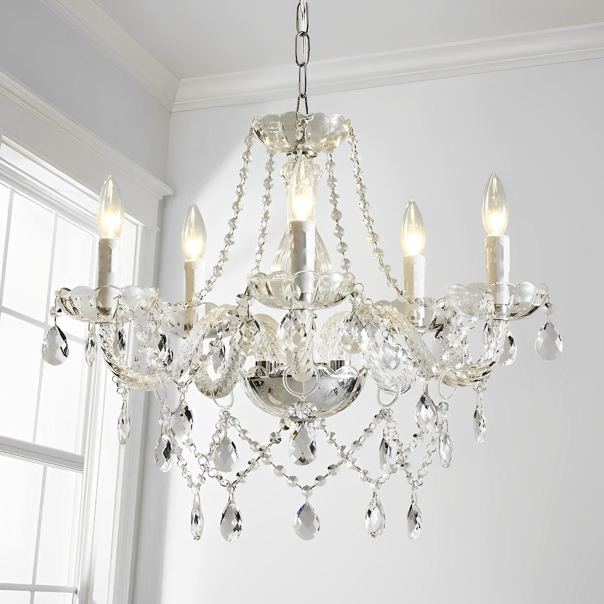 Klassieke Luxe Kristallen Kandelaar Lamp