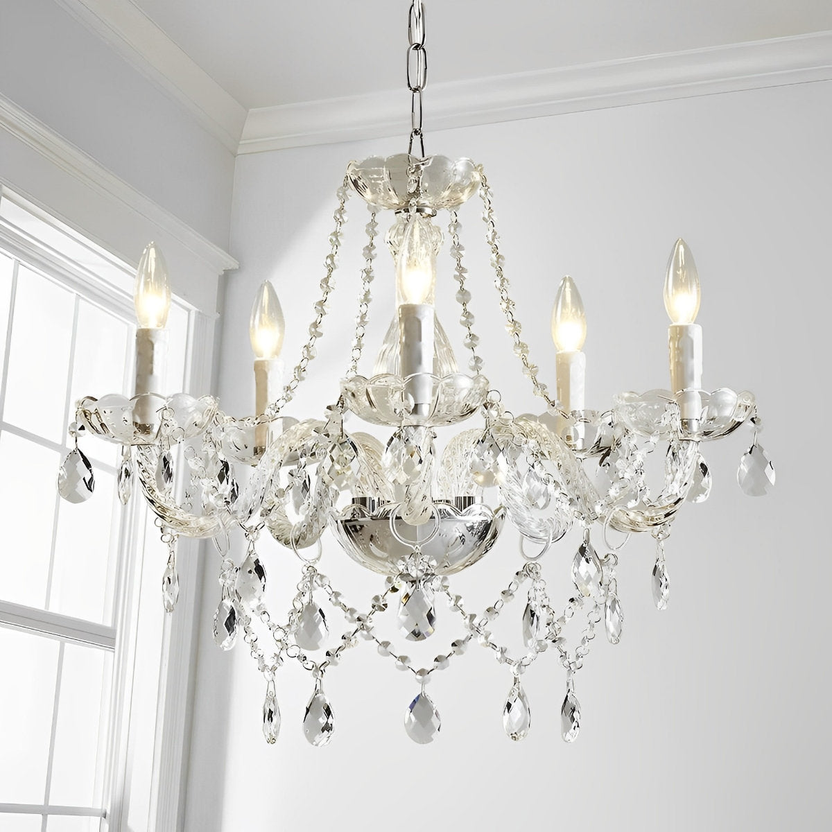 Klassieke Luxe Kristallen Kandelaar Lamp