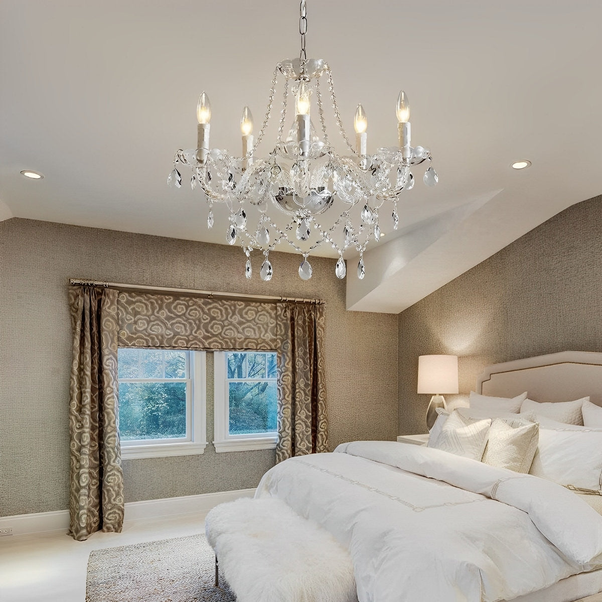 Klassieke Luxe Kristallen Kandelaar Lamp
