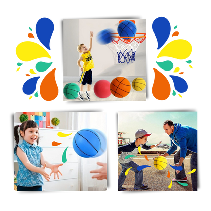 Farbiger Spaß leiser Basketball