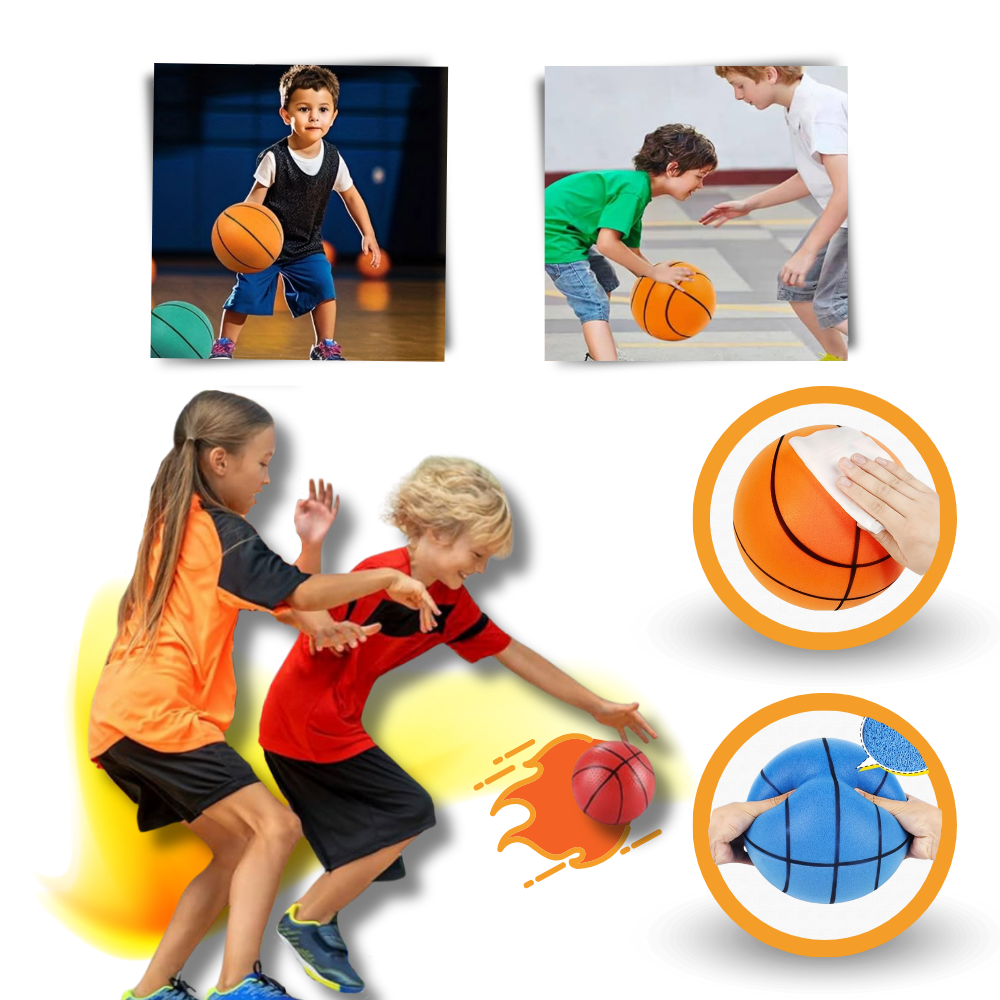 Farbiger Spaß leiser Basketball
