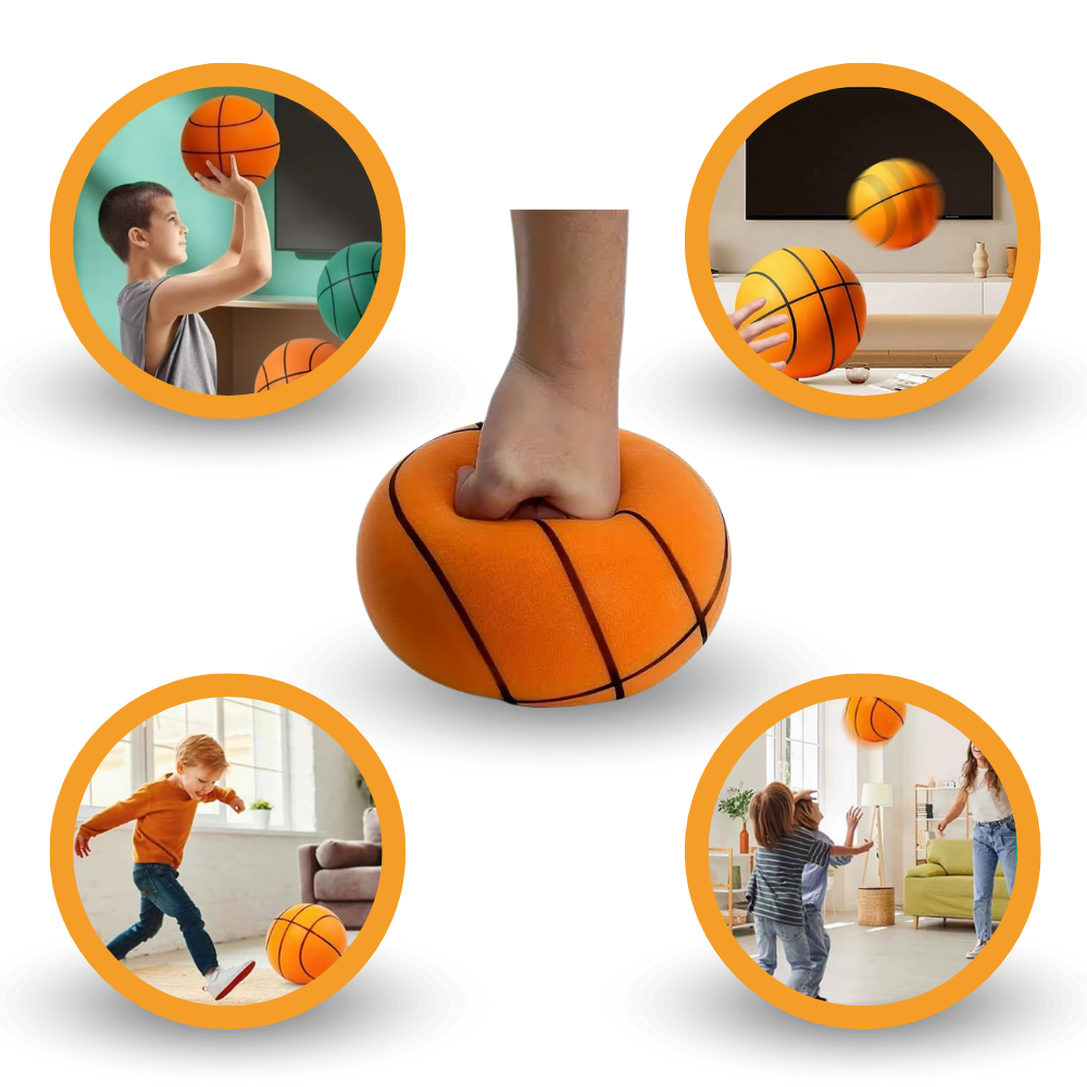 Farbiger Spaß leiser Basketball