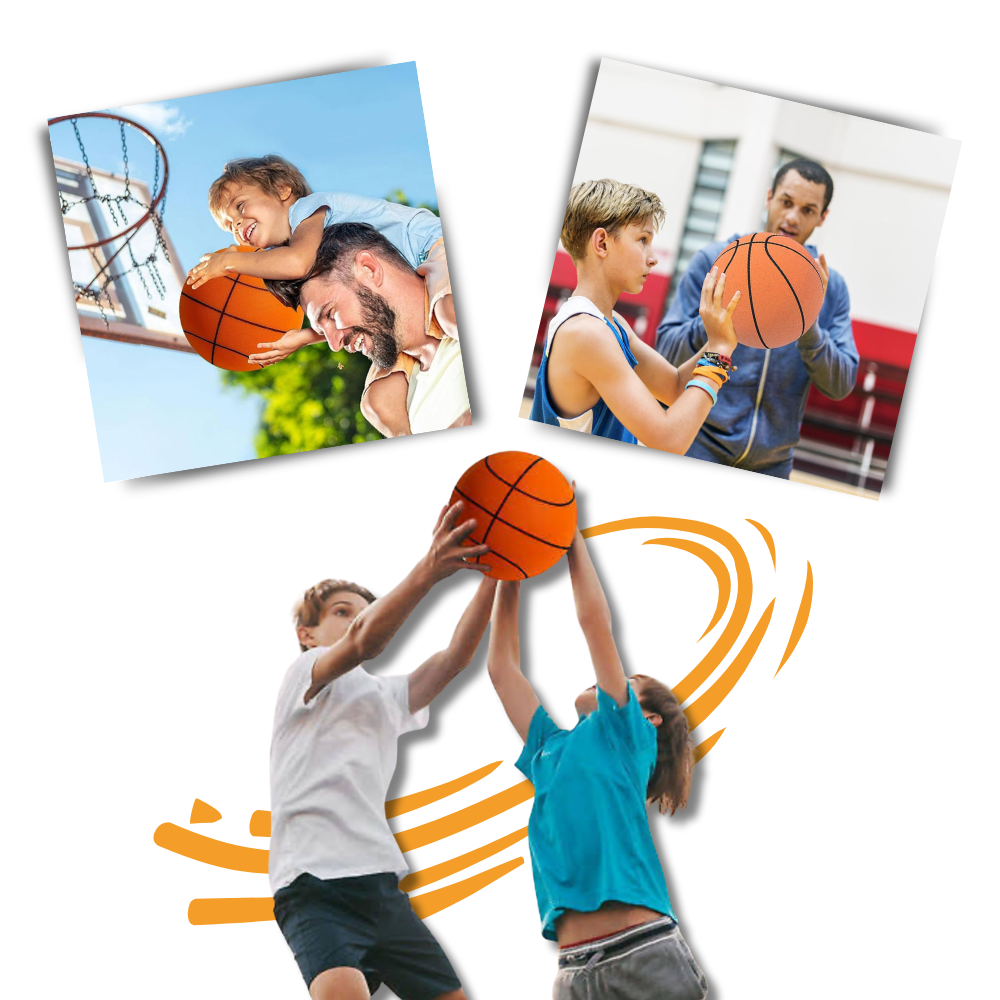 Farbiger Spaß leiser Basketball
