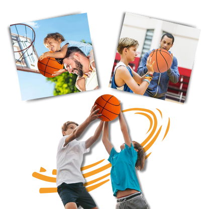 Farbiger Spaß leiser Basketball