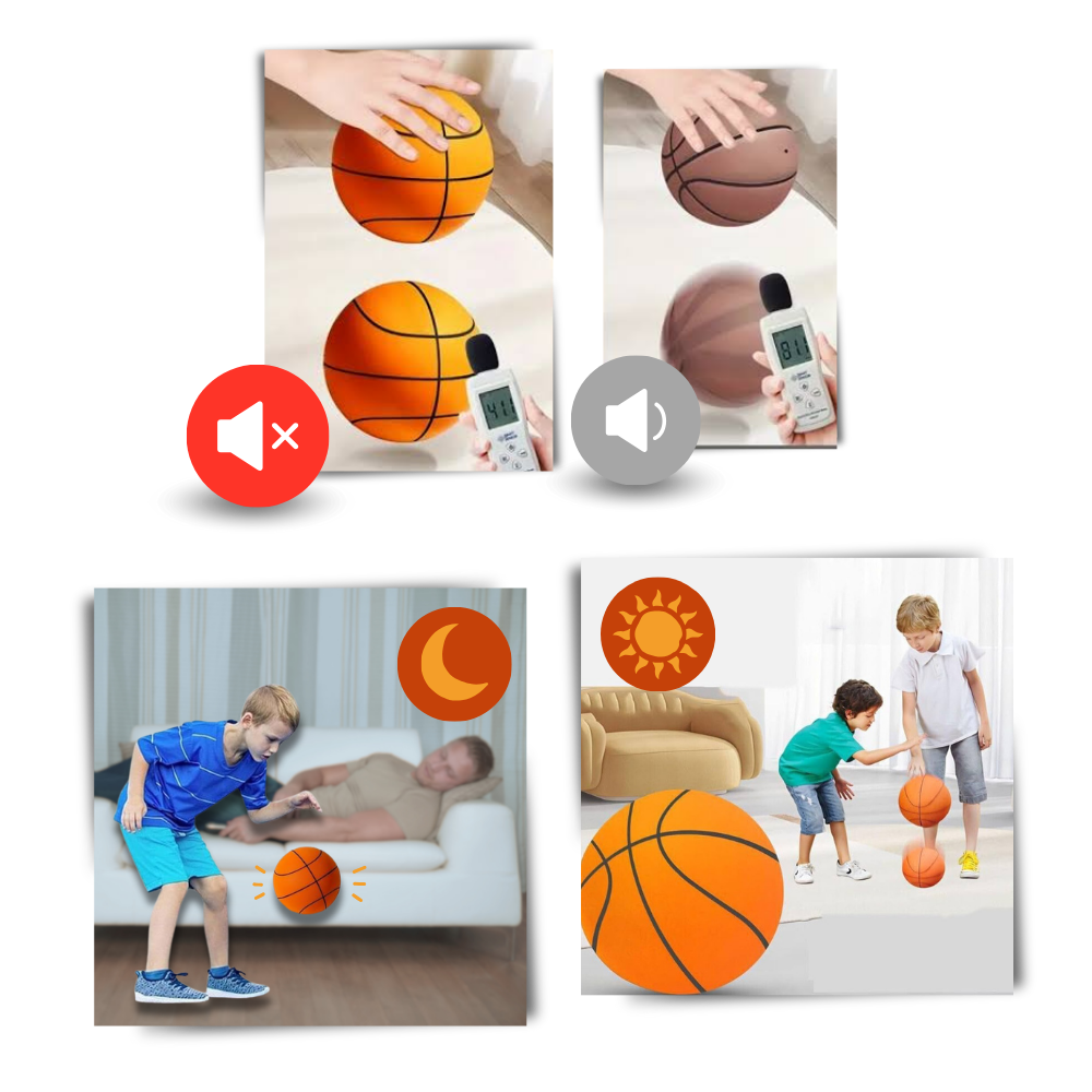 Farbiger Spaß leiser Basketball
