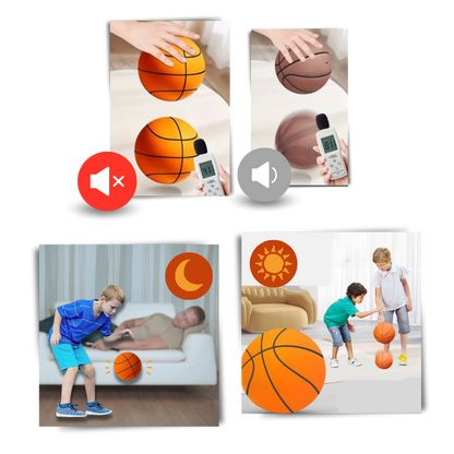 Farbiger Spaß leiser Basketball