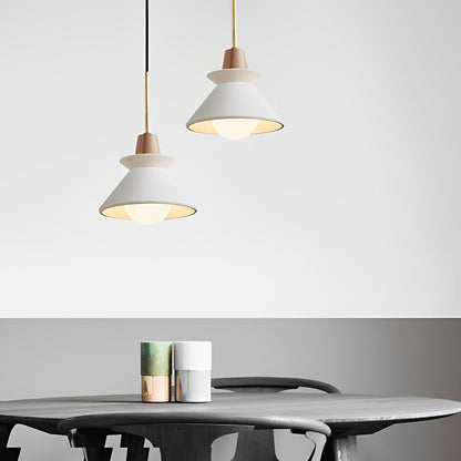 Creatieve Cement Hout Witte Kroonluchter Hanglamp