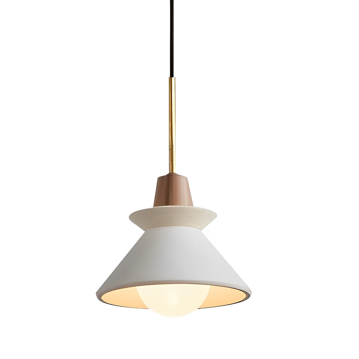 Creatieve Cement Hout Witte Kroonluchter Hanglamp