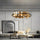 Creatief Iceberg Ontwerp Metalen Cirkelvormige Traploze Dim LED Licht Kroonluchter