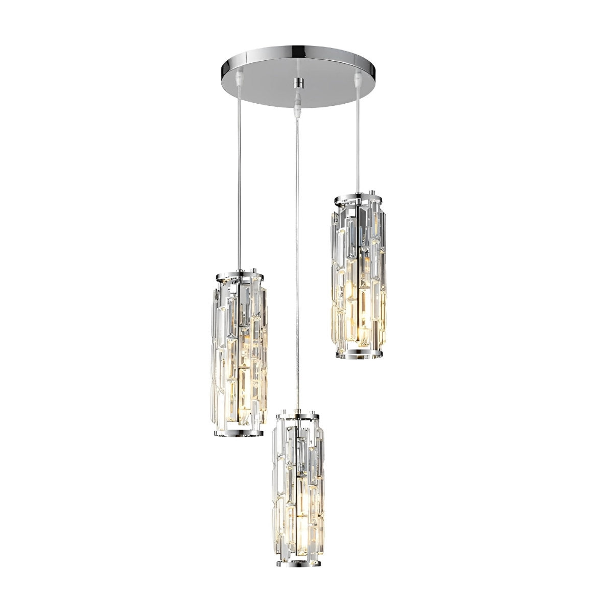 Creatieve ijzeren kristallen glazen industriële kroonluchter hanglampen plafondlamp