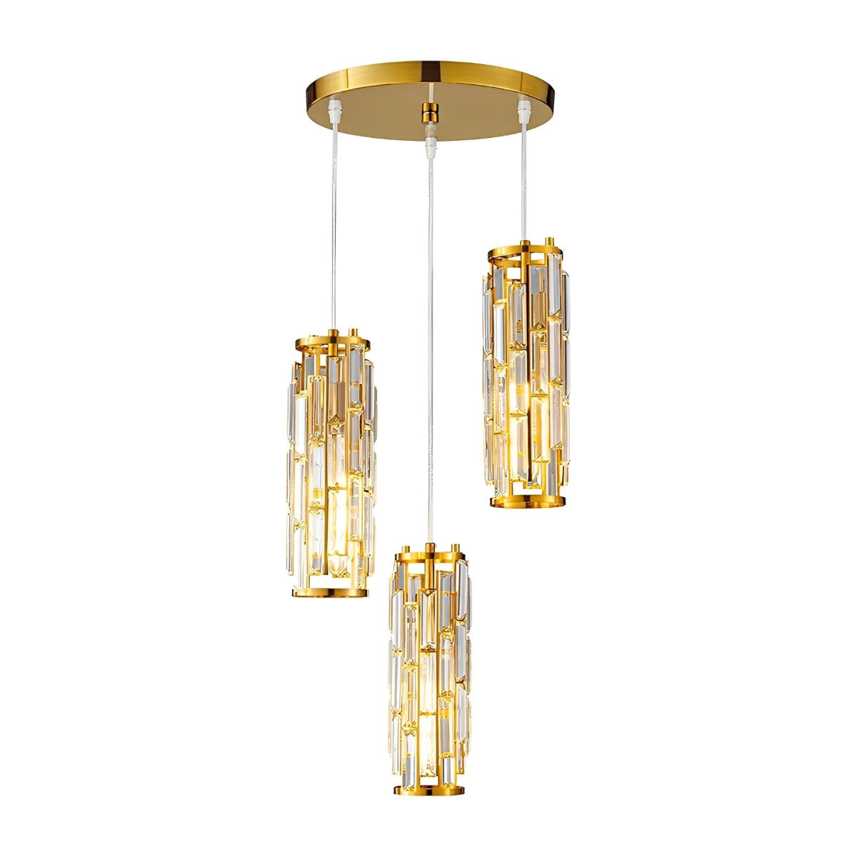 Creatieve ijzeren kristallen glazen industriële kroonluchter hanglampen plafondlamp