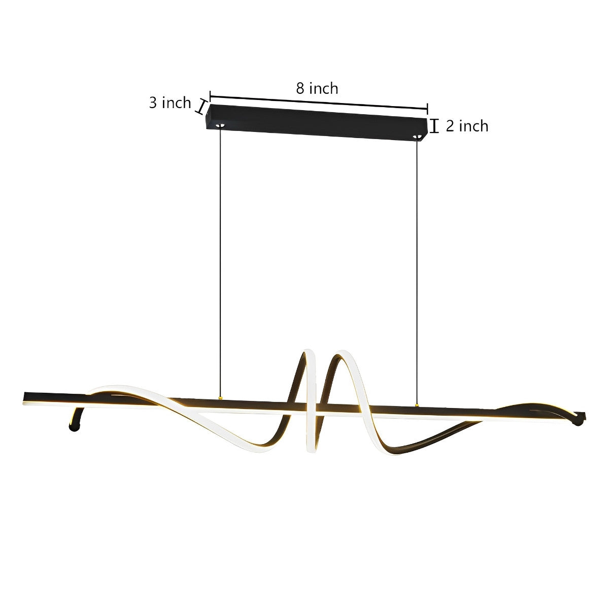Creative Strip LED traploze dimbare keuken hanglamp decoratieve kroonluchter plafondlamp verlichting
